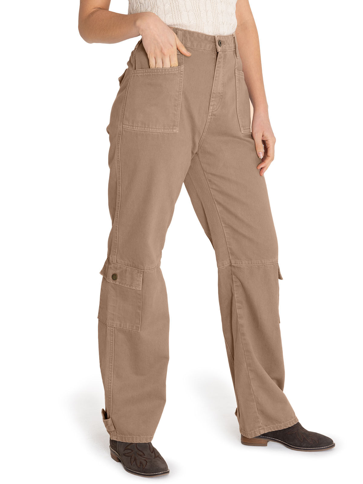 Jeans Algodón Orgánico Mujer Noa Café Rockford