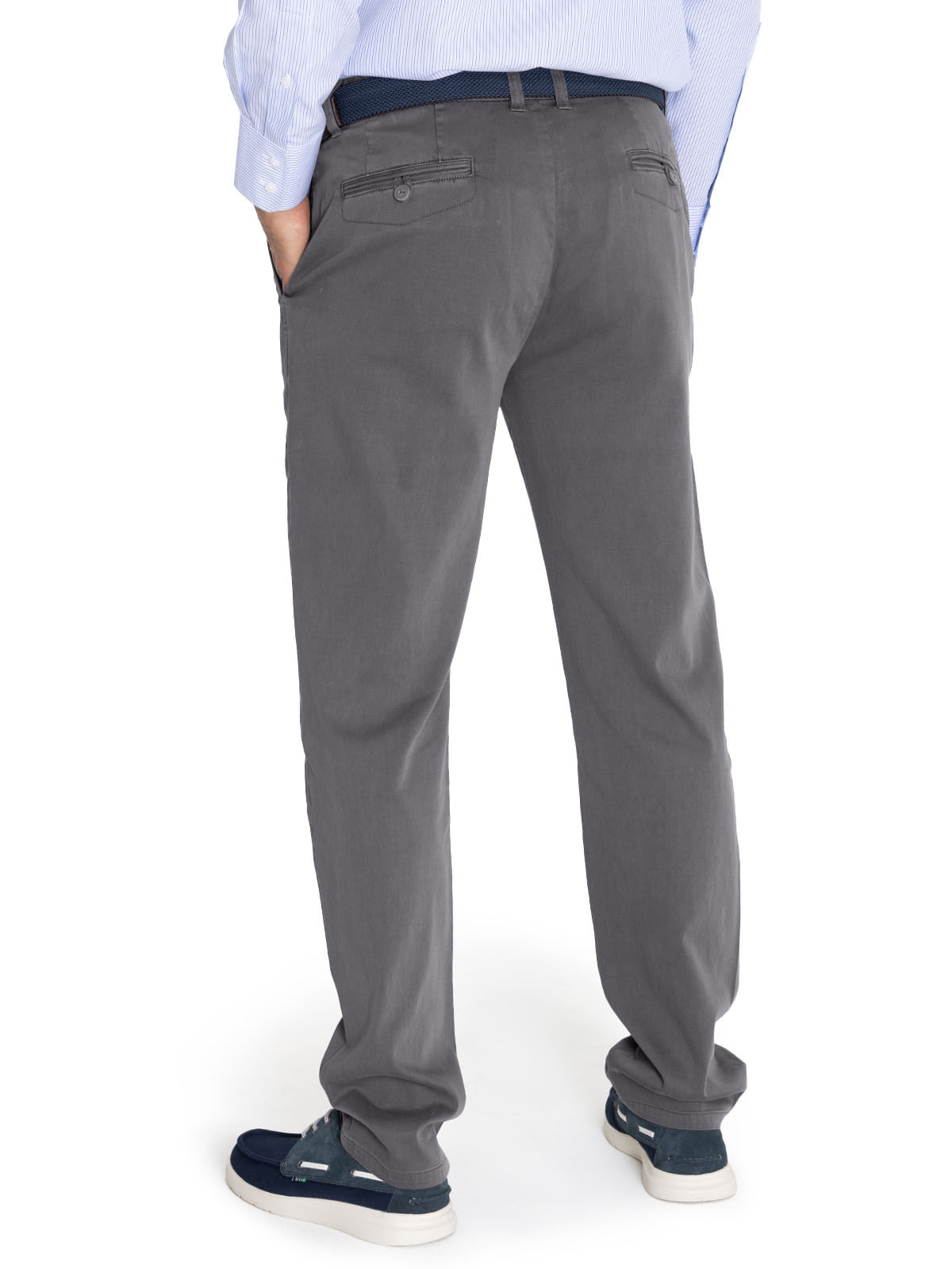 Pantalón Tencel Hombre Napoli Gris Rockford