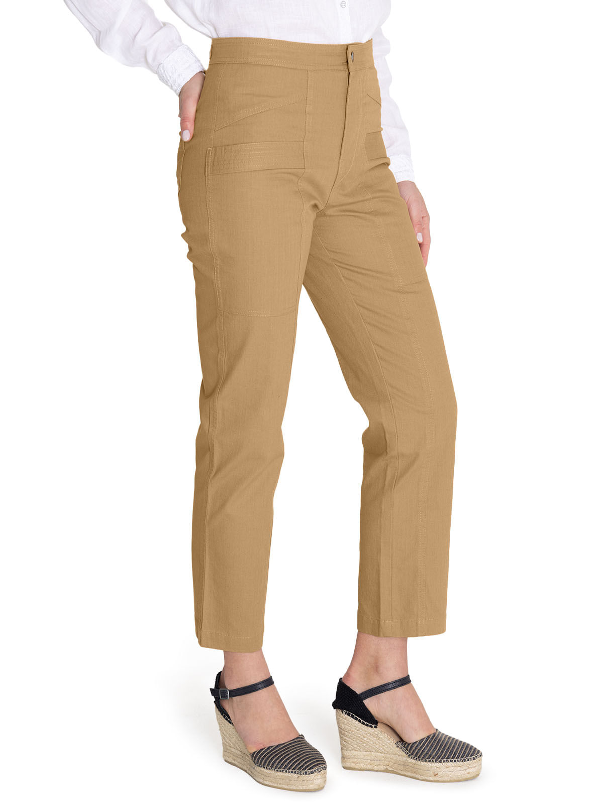 Pantalón Algodón Orgánico Mujer Isis Amarillo Rockford