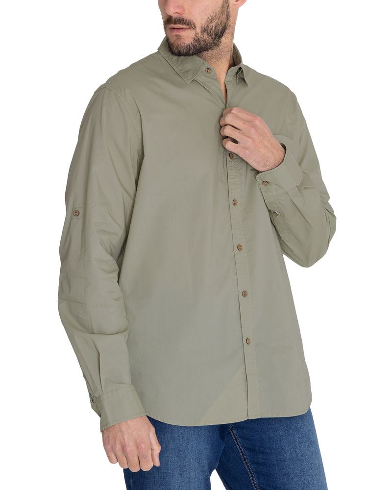 Camisa-Algodon-Organico-Hombre-Galiton-Verde-Rockford