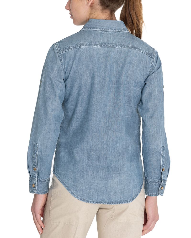 Blusa-Algodon-Organico-Mujer-Grema-Celeste-Rockford