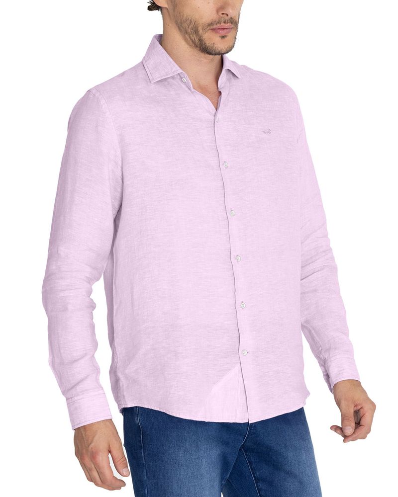 Camisa-Lino-Organico-Hombre-Linen-Lila-Rockford