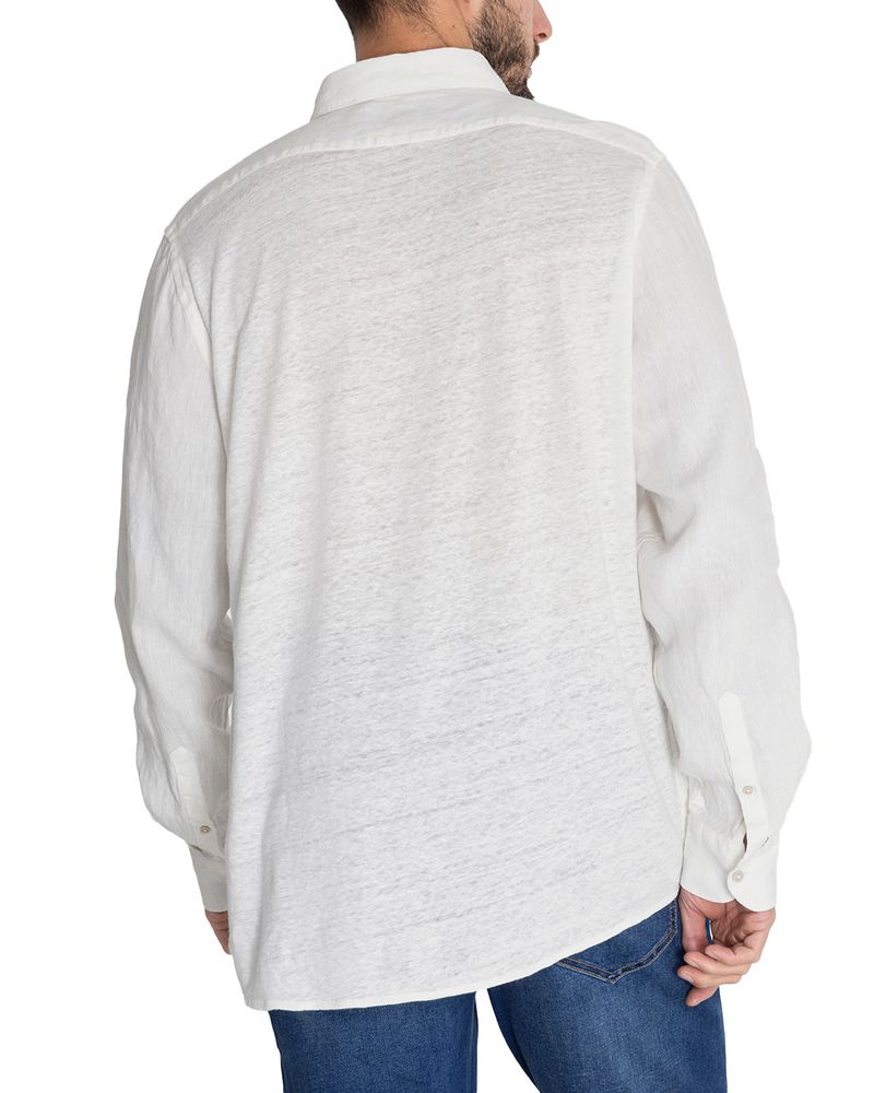 Camisa-Lino-Organico-Hombre-Linenpro-Blanco-Rockford