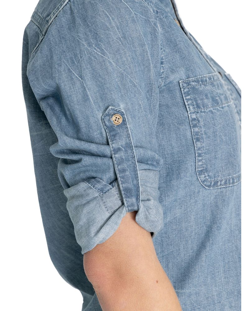 Blusa-Algodon-Organico-Mujer-Grema-Celeste-Rockford