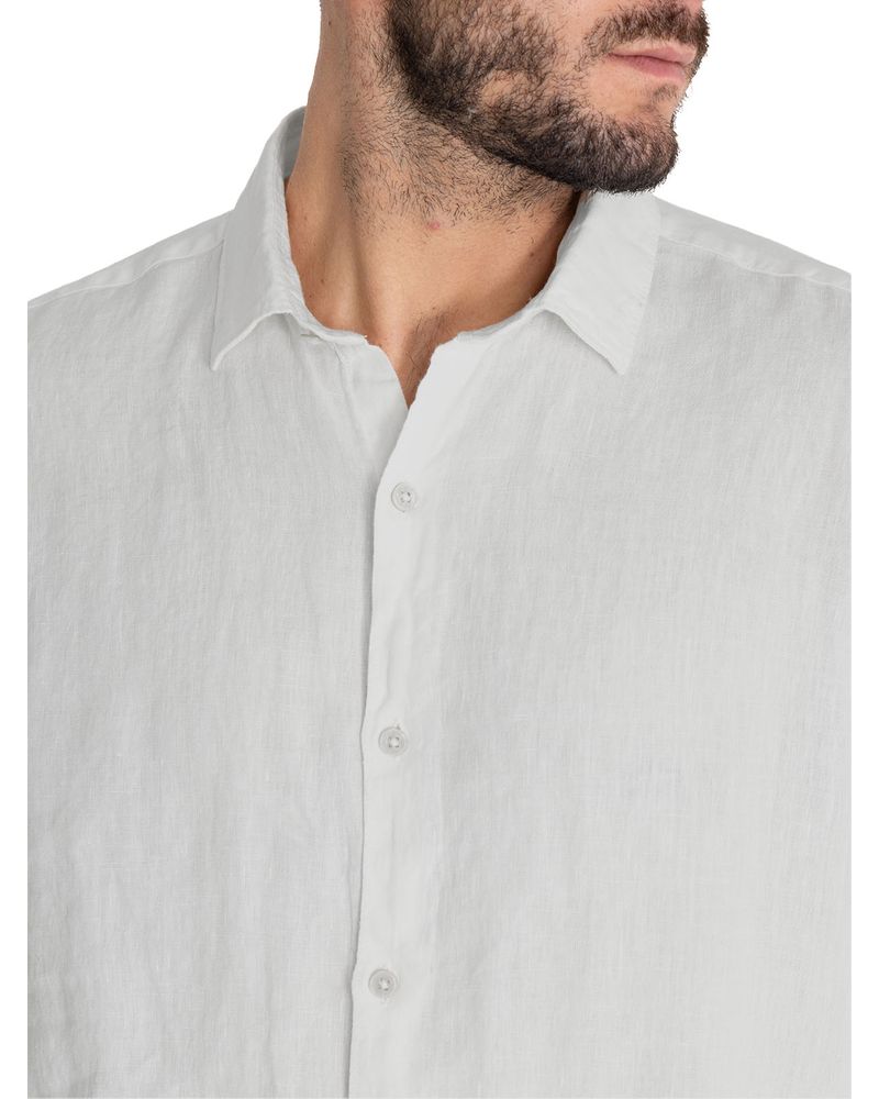 Camisa-Lino-Organico-Hombre-Linenpro-Blanco-Rockford