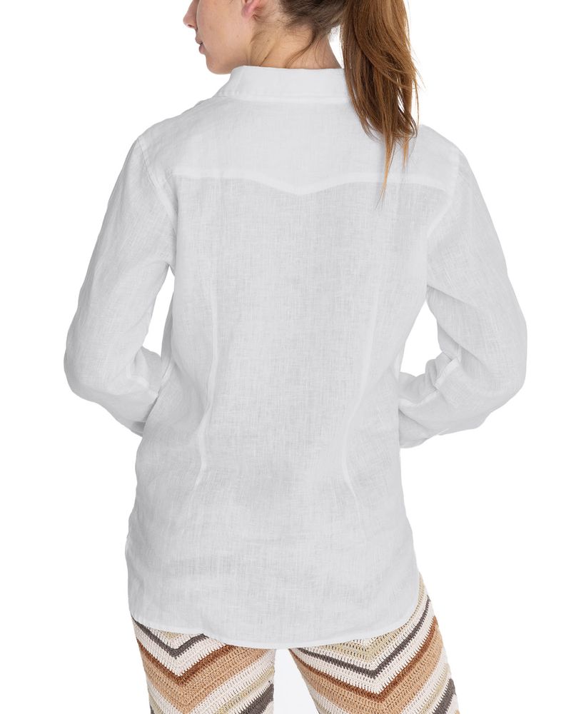 Blusa-Lino-Organico-Mujer-Lirio-Blanco-Rockford