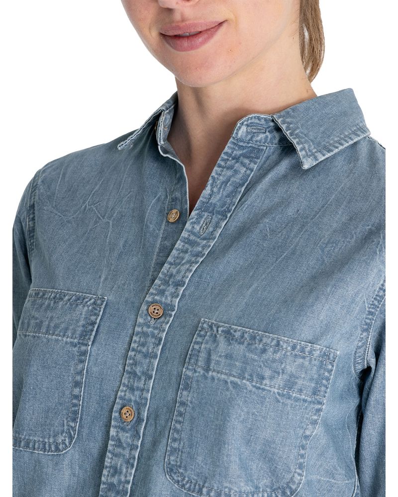 Blusa-Algodon-Organico-Mujer-Grema-Celeste-Rockford