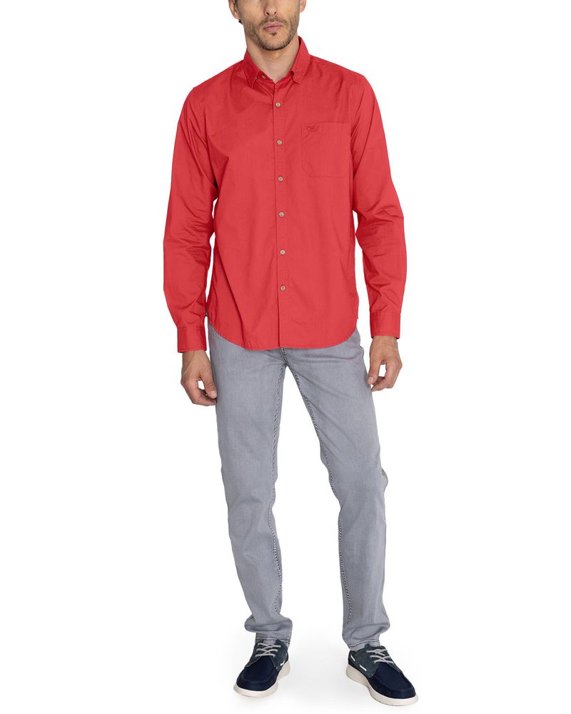 Camisa-Algodon-Organico-Hombre-Galiton-Rojo-Rockford