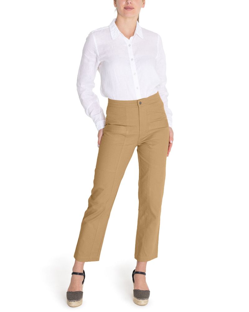 Pantalon-Algodon-Organico-Mujer-Isis-Amarillo-Rockford