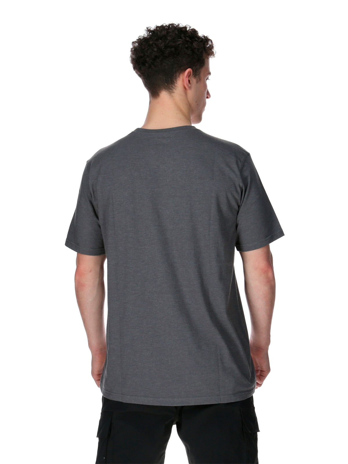 Polera Manga corta Casual Hombre CAT LOGO POCKET TEE Gris CAT