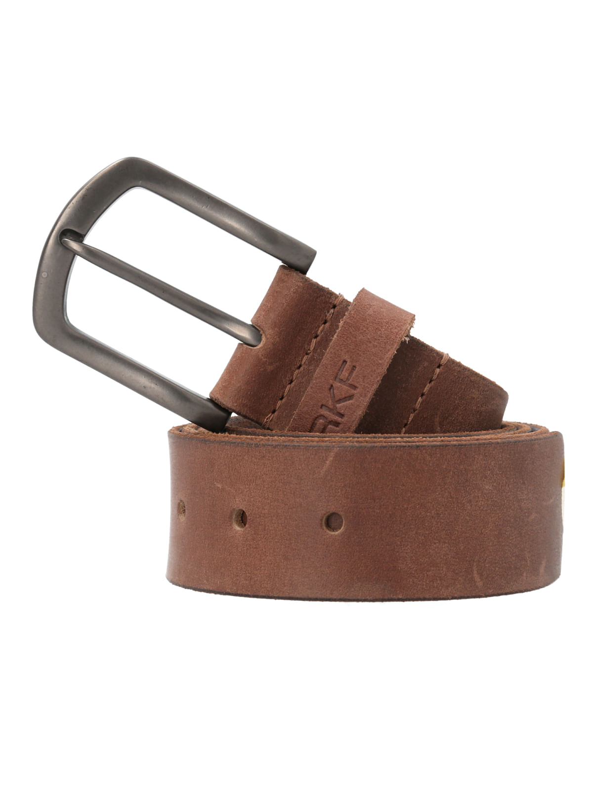 Cinturón De Cuero Red Bridge Para Hombre - Hebilla Ancha Con Tachuelas - Ajustable