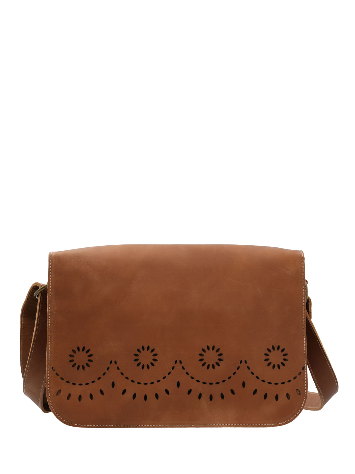 Cartera Cuero Mujer Bowen Cross Café Claro Rockford