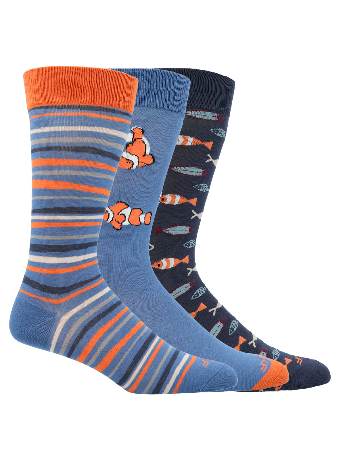 Calcetín Bambú Hombre Packift Pez Multicolor Rockford