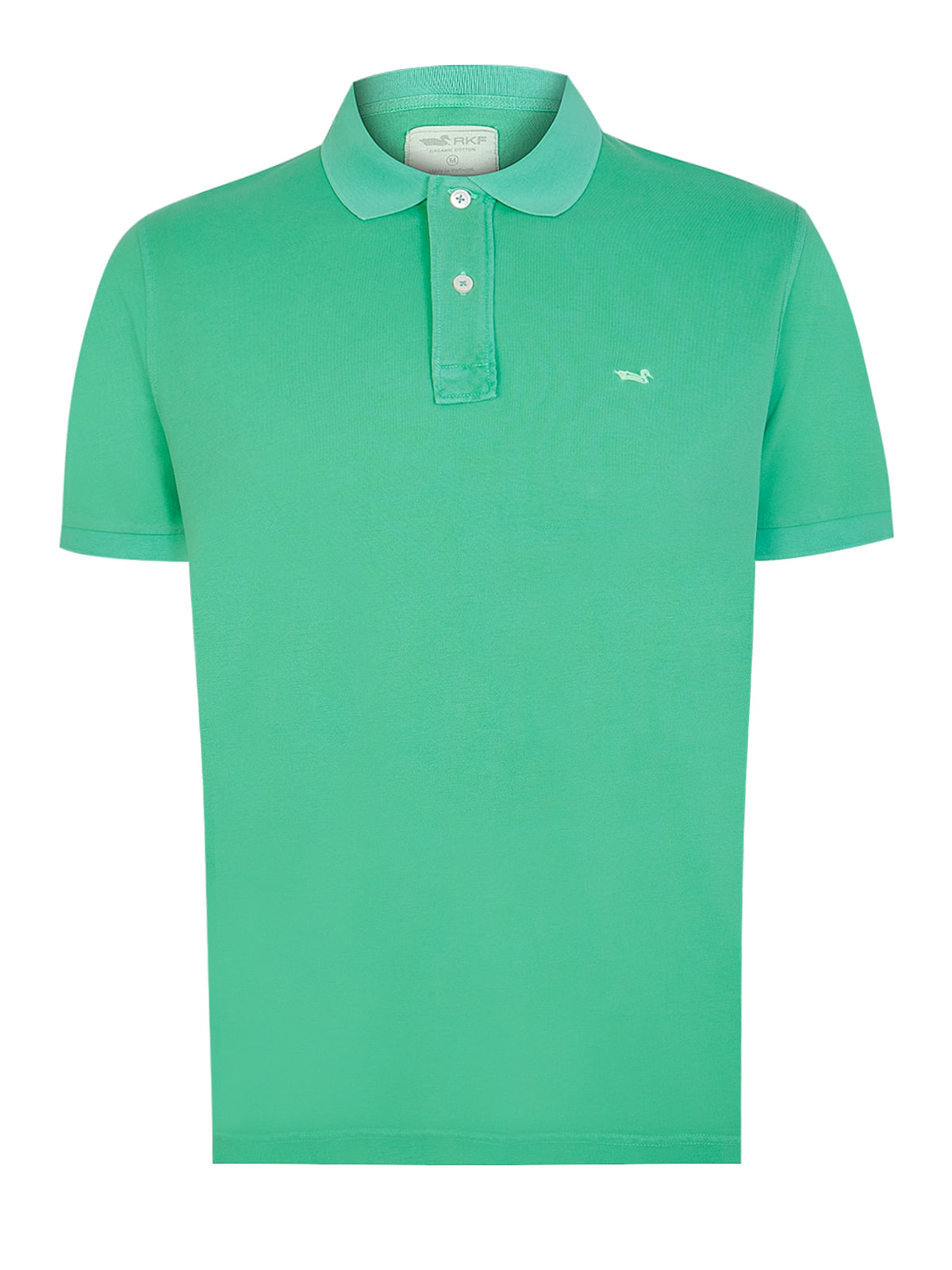 Polera Algodón Orgánico Hombre Piquepro Verde Rockford