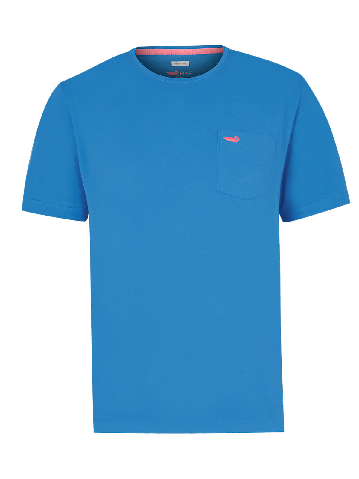 Polera Algodón Orgánico Hombre Basic Azulino Rockford