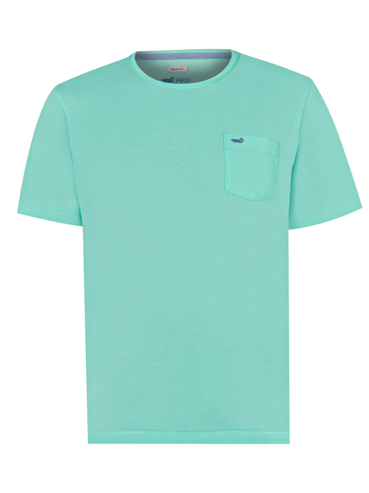 Polera Algodón Orgánico Hombre Basic Verde Rockford