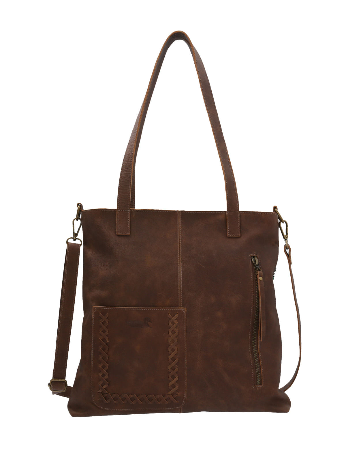 Cartera Cuero Mujer Brady Bag Chocolate Rockford