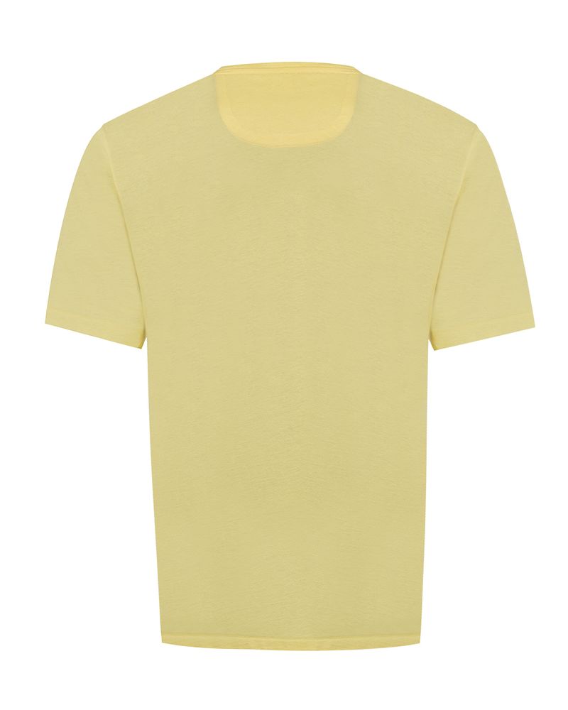 Polera-Algodon-Organico-Hombre-Basic-Amarillo-Rockford