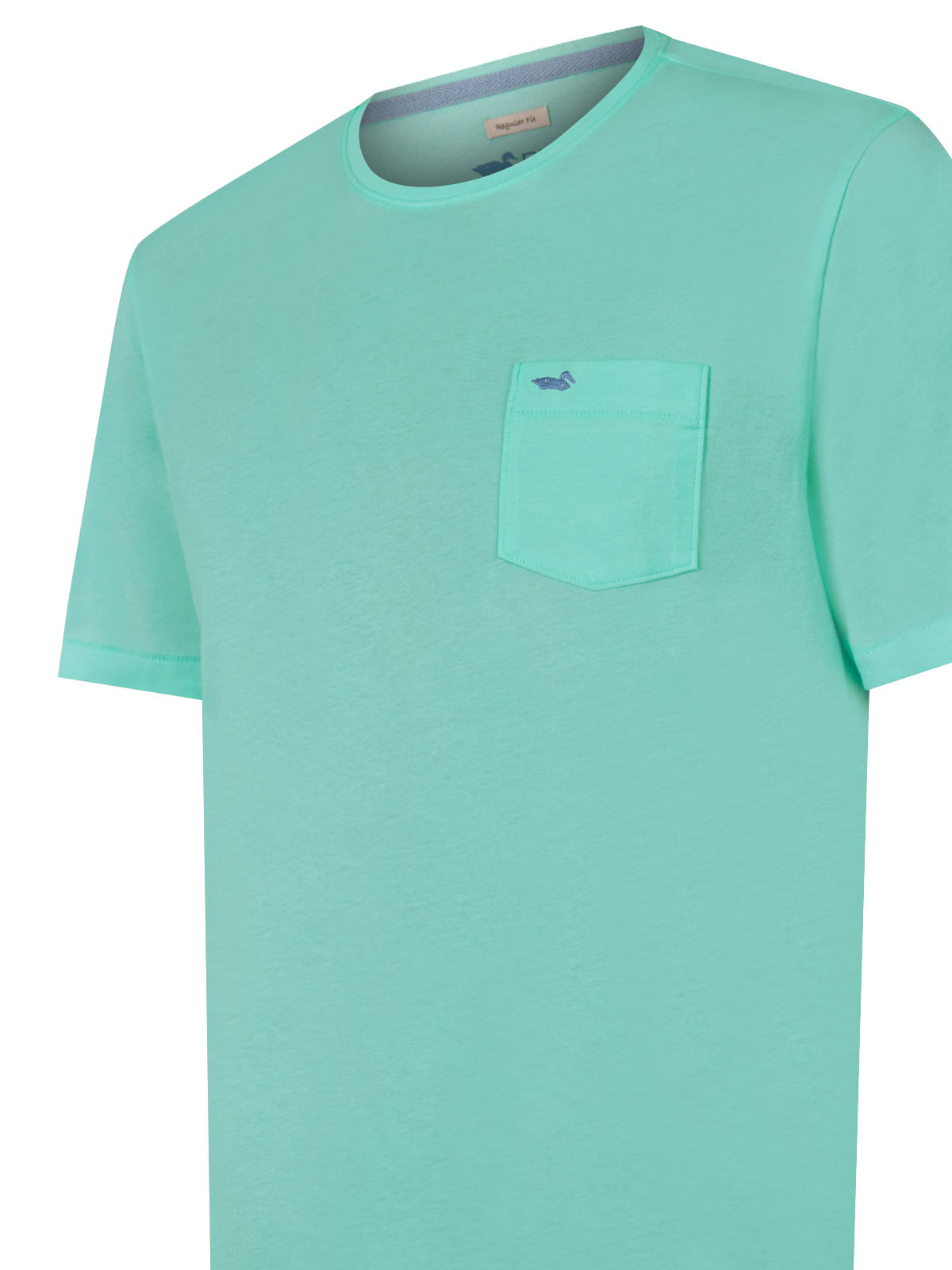 Polera Algodón Orgánico Hombre Basic Verde Rockford