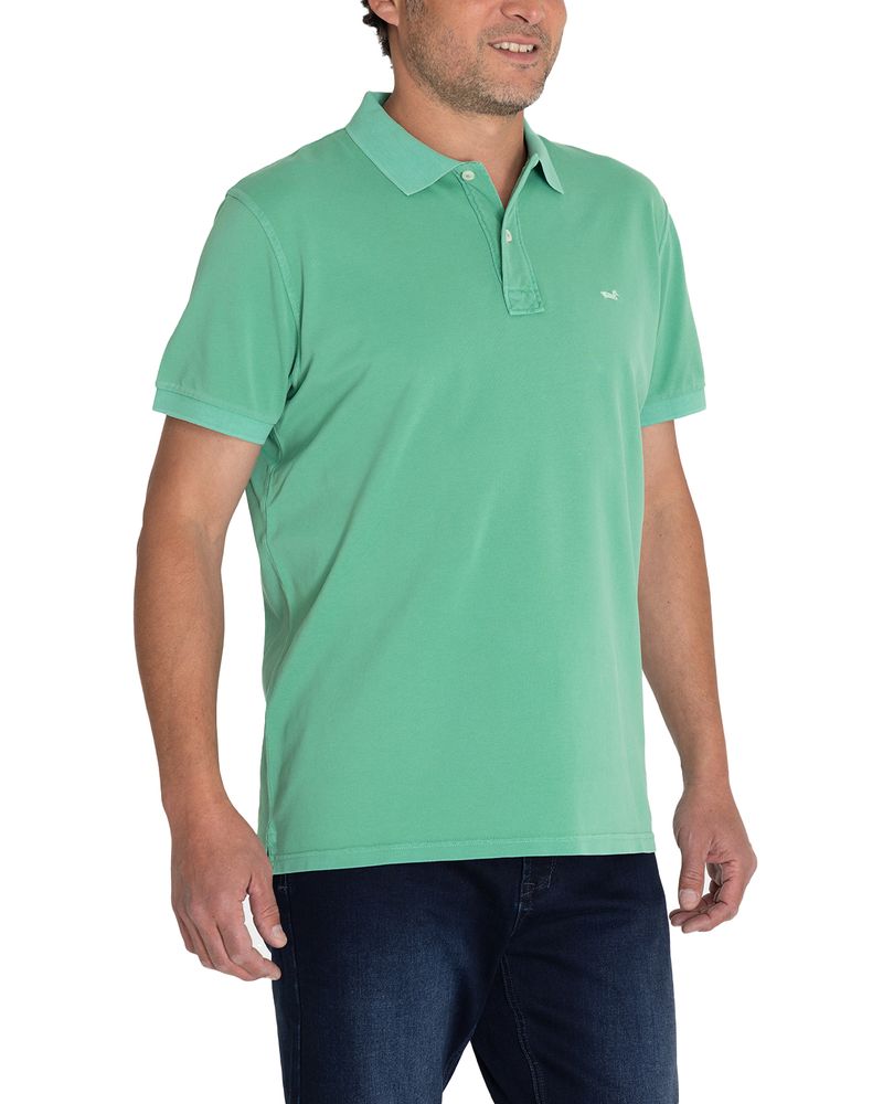 Polera-Algodon-Organico-Hombre-Piquepro-Verde-Rockford