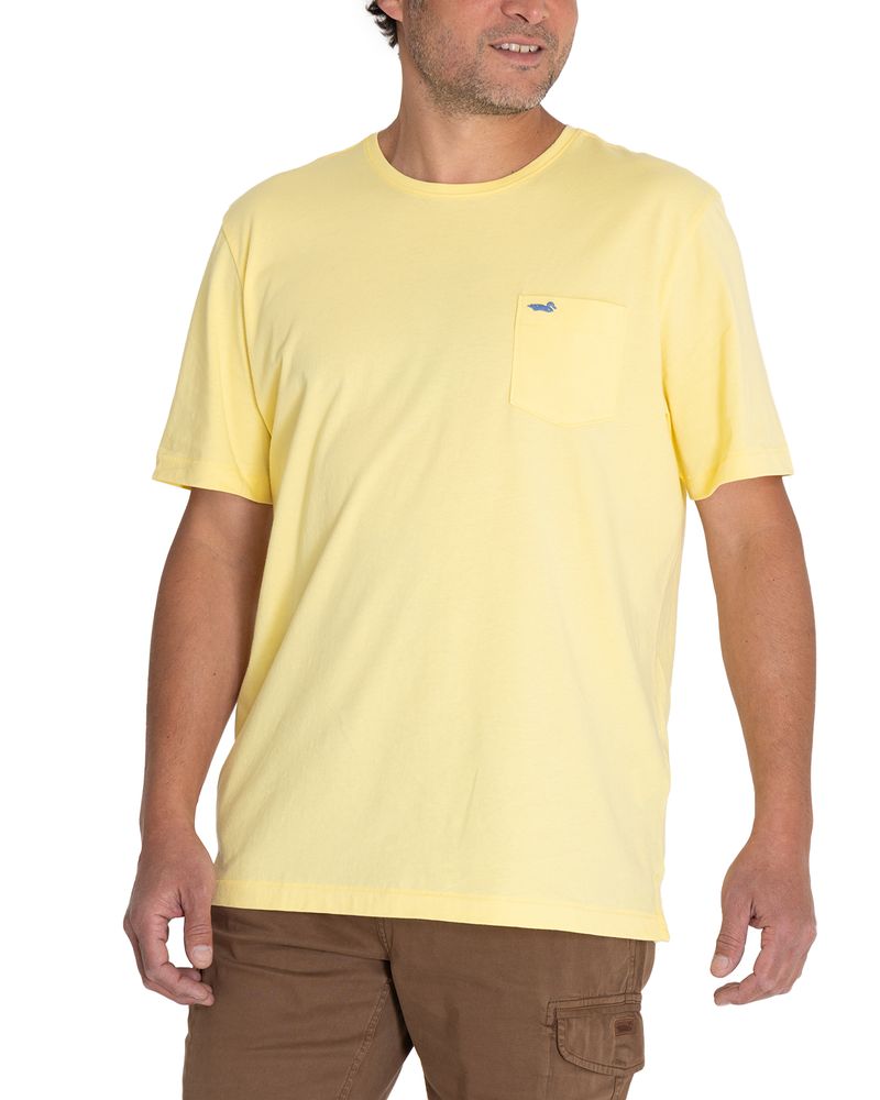 Polera-Algodon-Organico-Hombre-Basic-Amarillo-Rockford