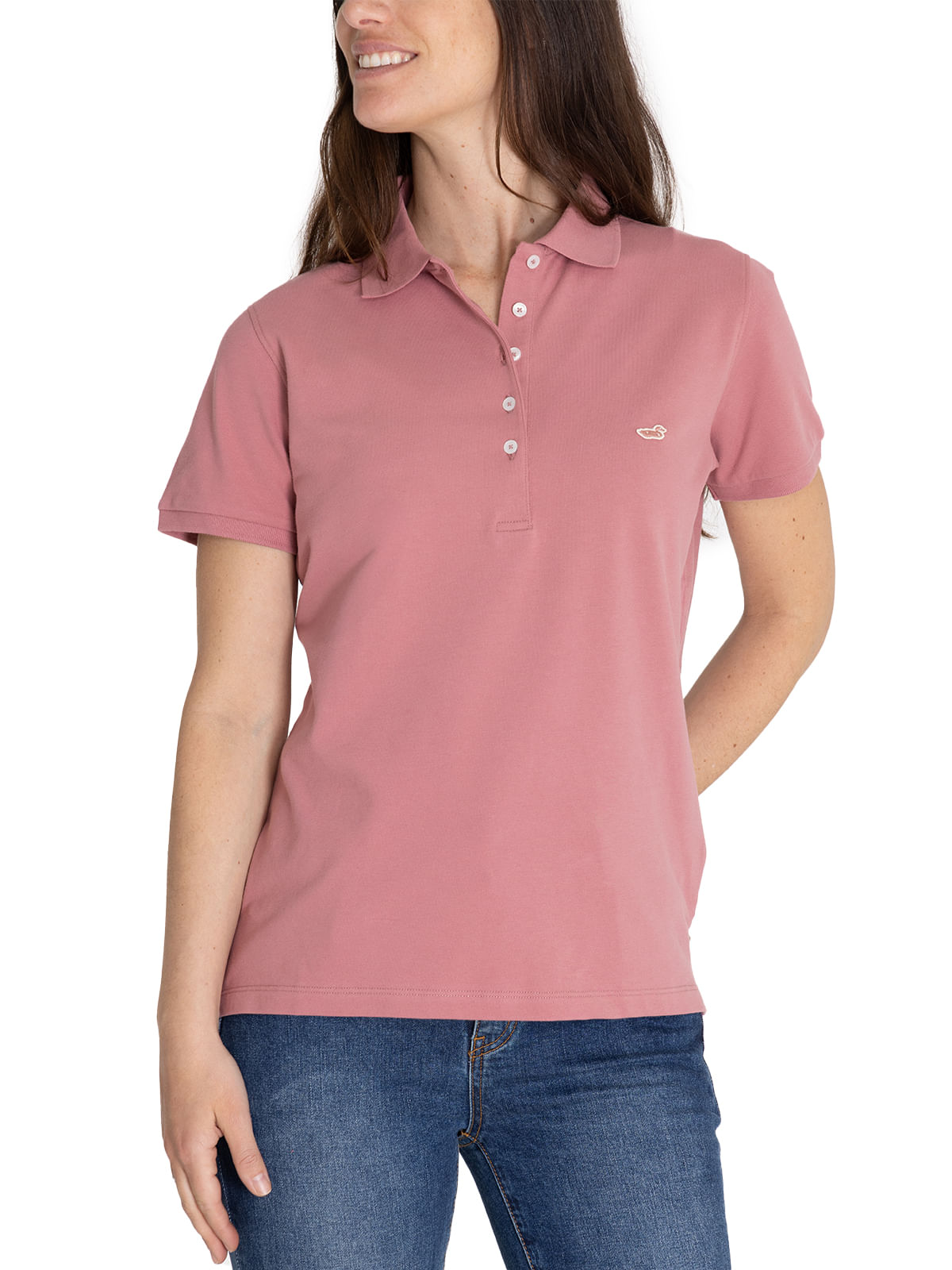 Polera Algodón Pima Mujer Sandie Rosado Rockford