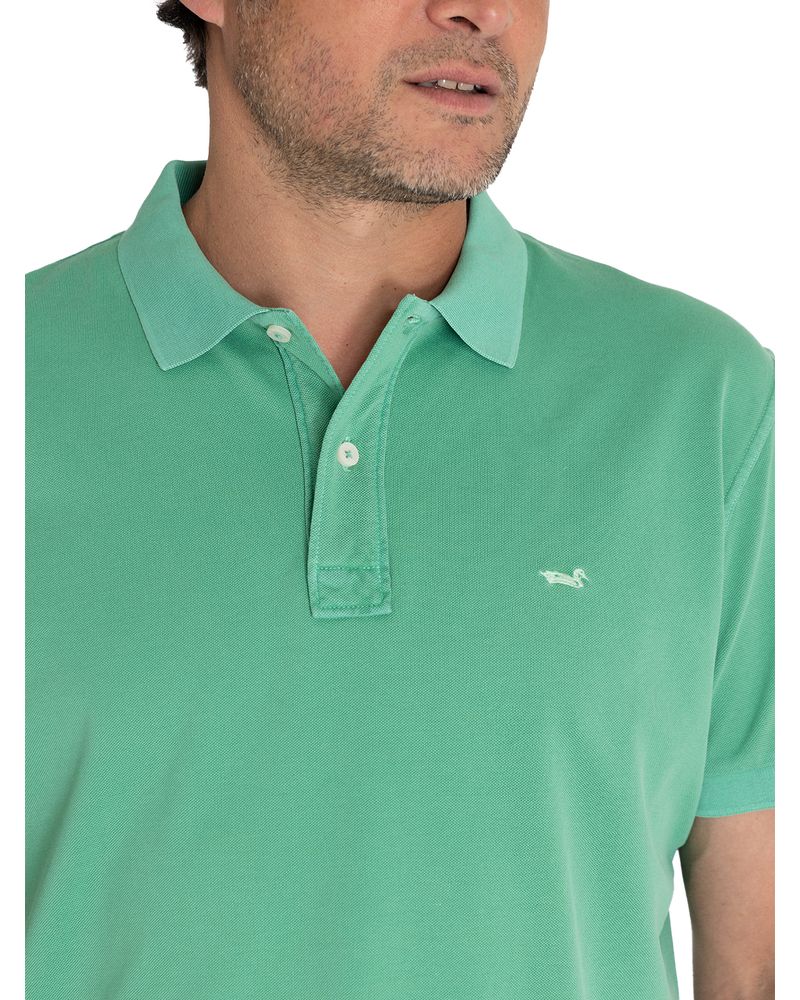 Polera-Algodon-Organico-Hombre-Piquepro-Verde-Rockford