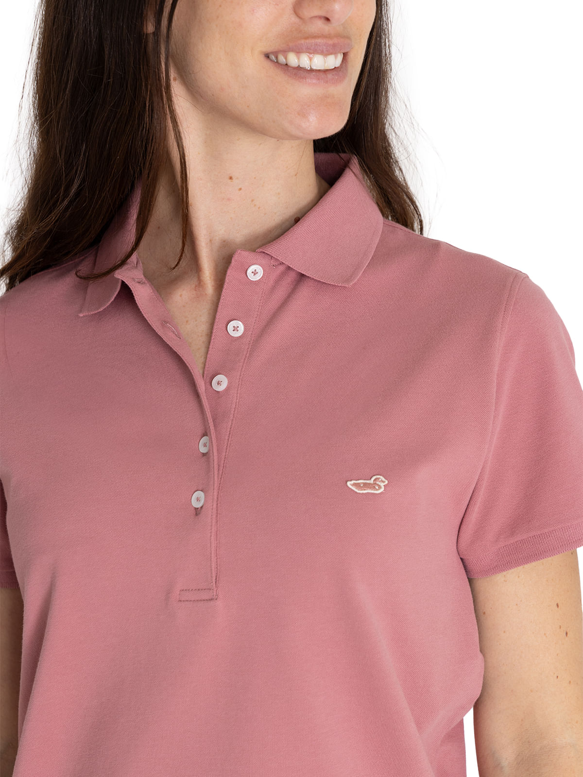 Polera Algodón Pima Mujer Sandie Rosado Rockford