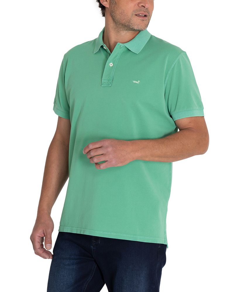 Polera-Algodon-Organico-Hombre-Piquepro-Verde-Rockford