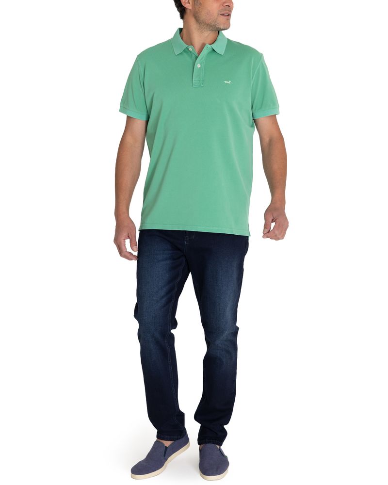 Polera-Algodon-Organico-Hombre-Piquepro-Verde-Rockford