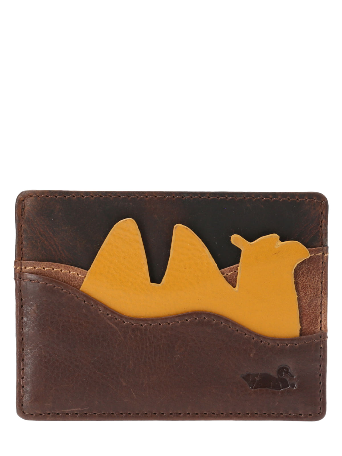 Tarjetero Cuero Unisex Fd Camel Card Multicolor Rockford