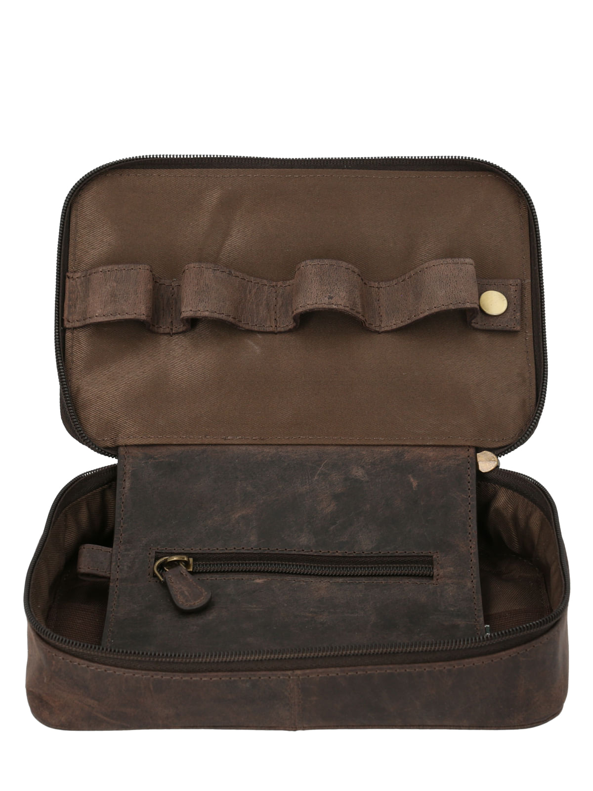 Organizador Cuero Unisex Ks Tech Organizer Café Rockford
