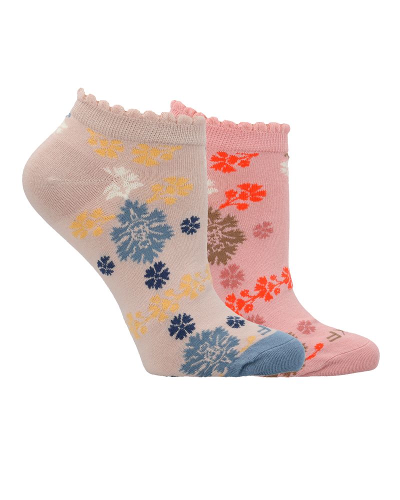 Calcetin-Bambu-Mujer-Pack-Ped-Flor-Multicolor-Rockford