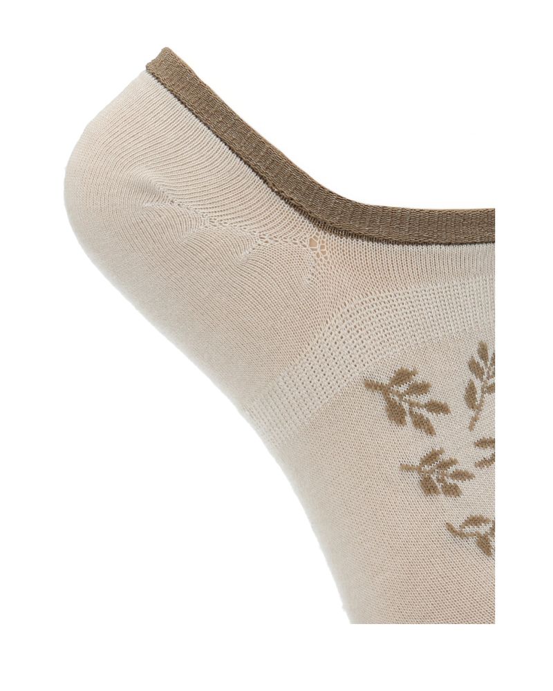 Calcetin-Bambu-Mujer-Inv-Leaves-Beige-Rockford