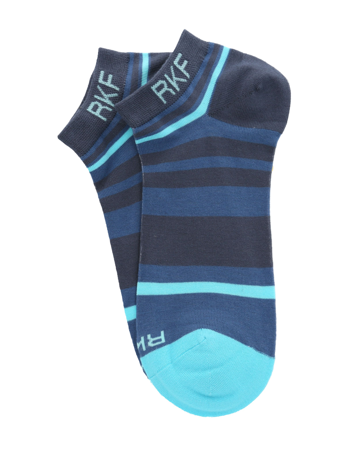 Calcetín Bambú Hombre Ped Stripe Azul Rockford