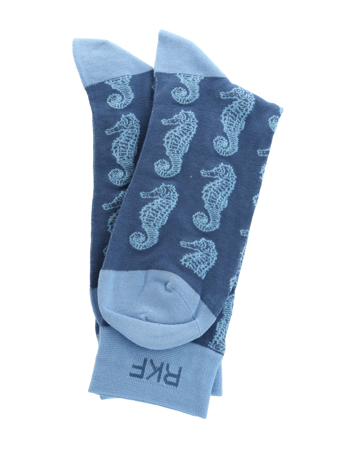 Calcetín Bambú Hombre Seahorse Azul Rockford