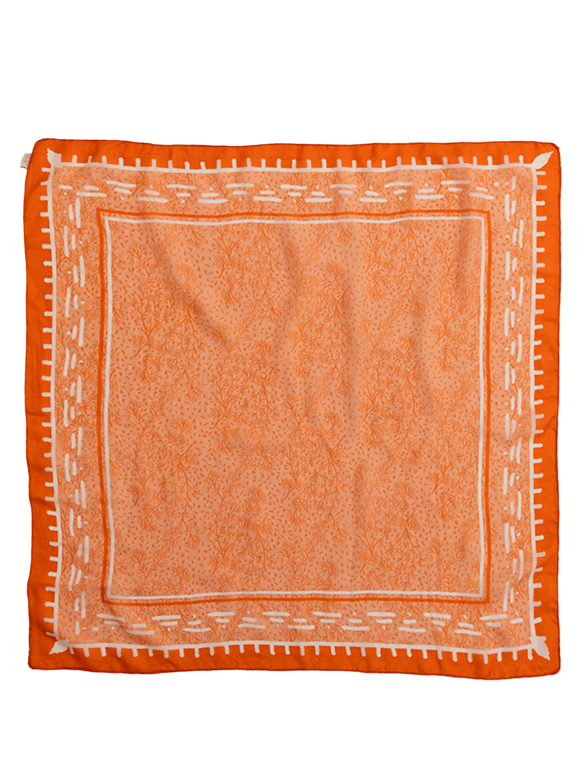 Pañuelo Seda Mujer Rkf Silk Strozzi Naranjo Rockford