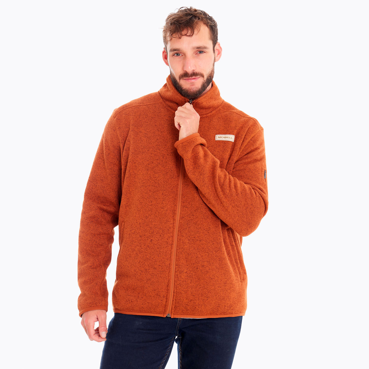 Polar Hombre Sweater Weather Full Zip Café Merrell