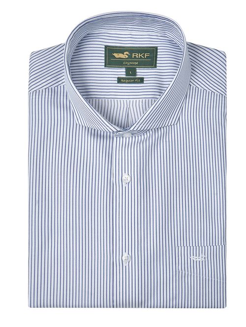 Camisa Cuello Italiano Hombre Easylife Celeste Rockford