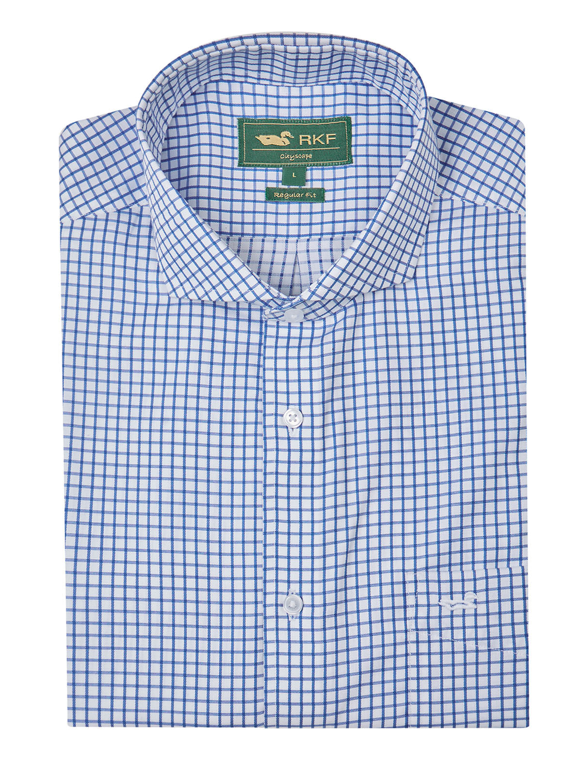 Camisa Cuello Italiano Hombre Easylife Azul Rockford