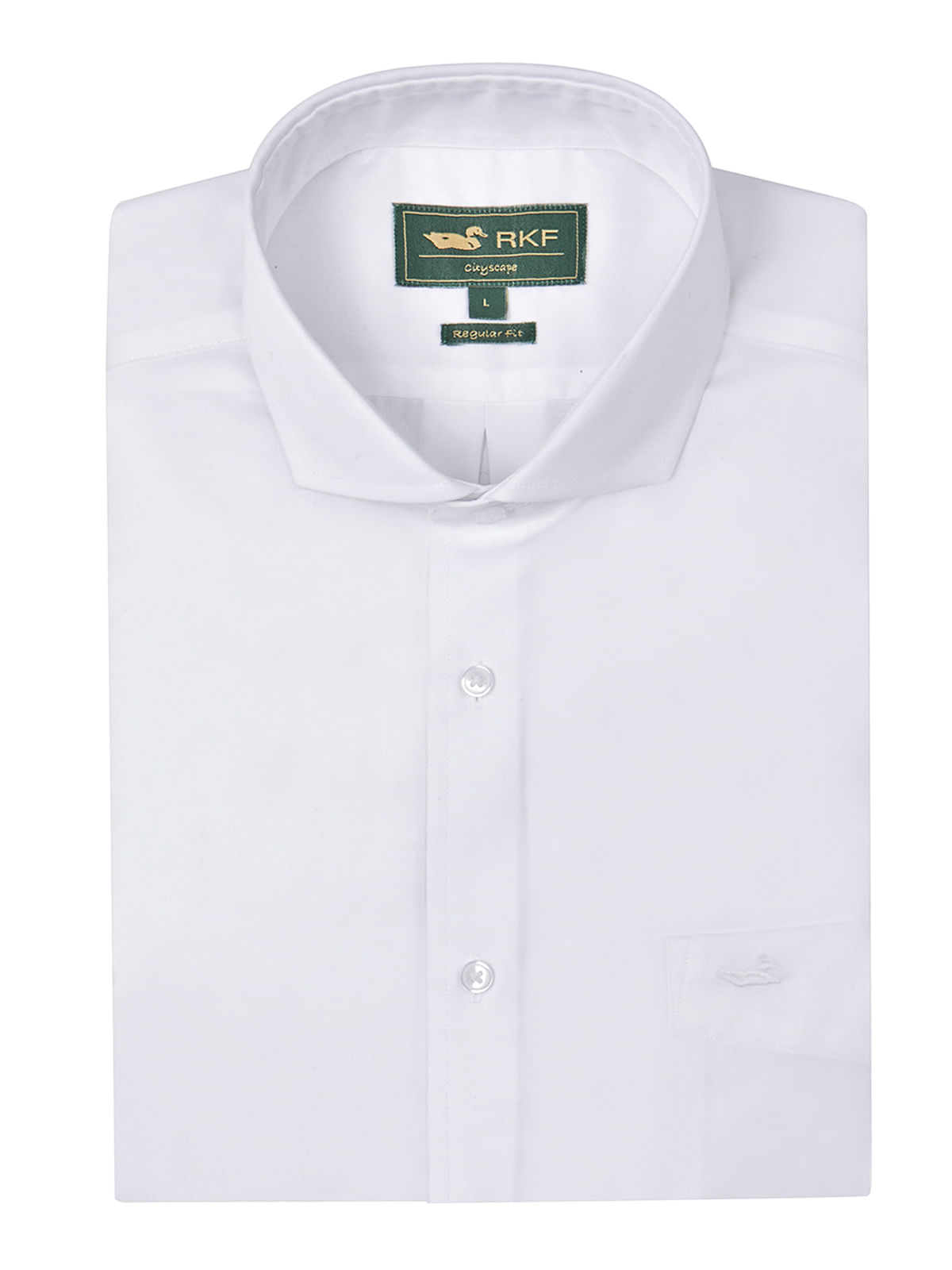 Camisa Cuello Italiano Hombre E.Lifesolid Blanco Rockford