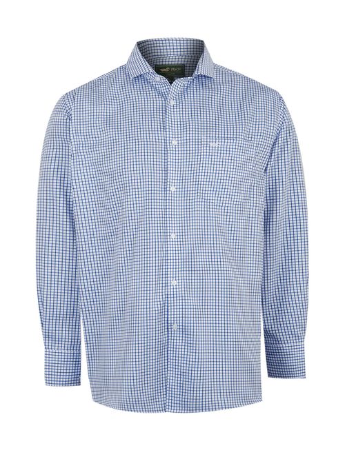 Camisa Cuello Italiano Hombre Easylife Azul Rockford