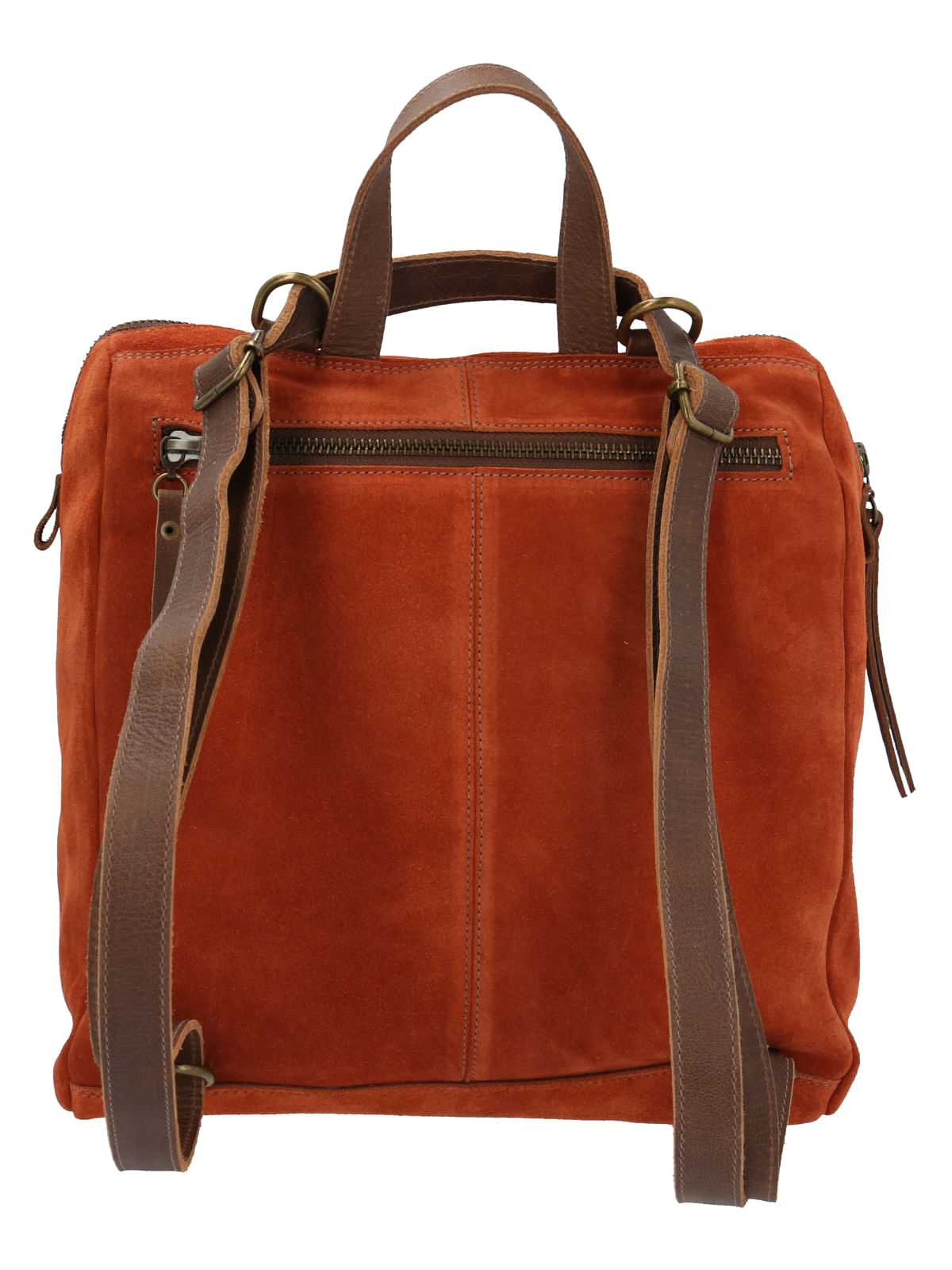 Mochila Cuero Mujer Boht Backbag Naranjo Rockford