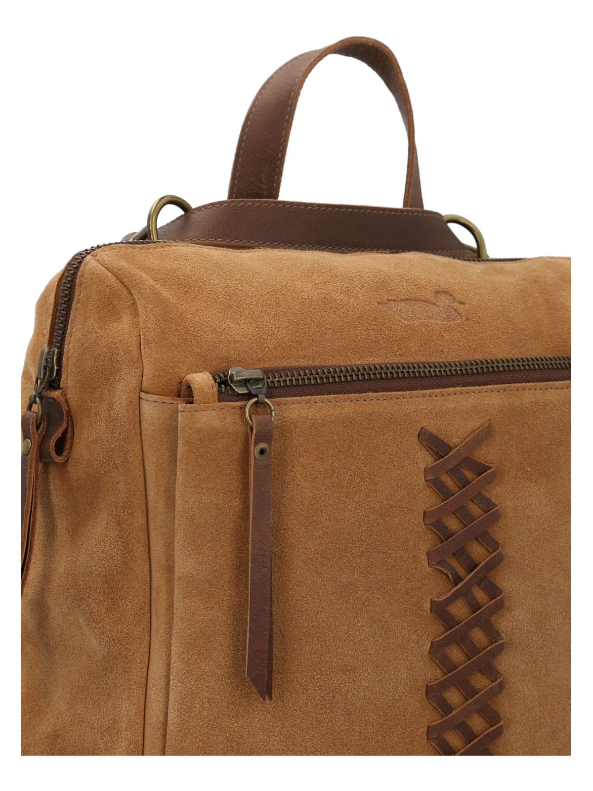 Mochila Cuero Mujer Boht Backbag Café Claro Rockford