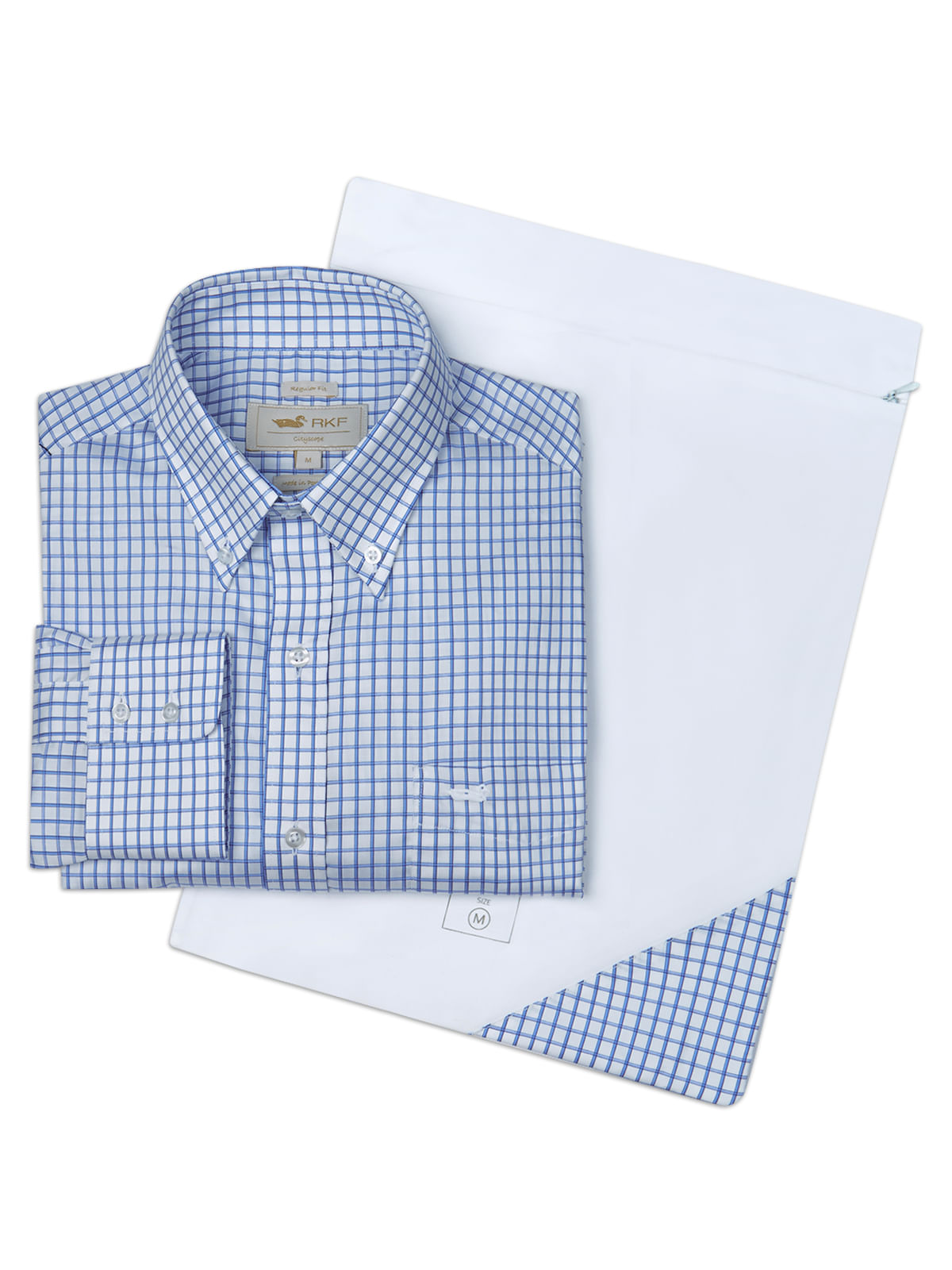 Camisa Cuello Button-Down Hombre Easyiron Azul Oscuro Rockford