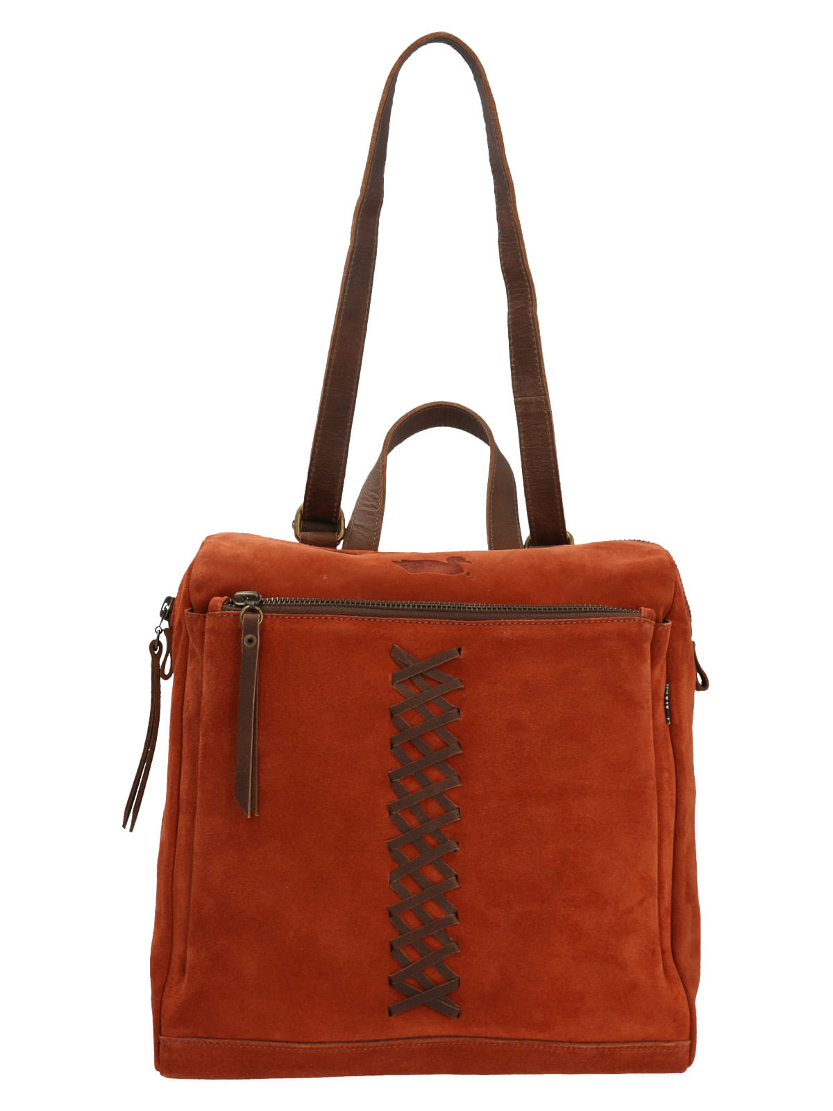 Mochila Cuero Mujer Boht Backbag Naranjo Rockford