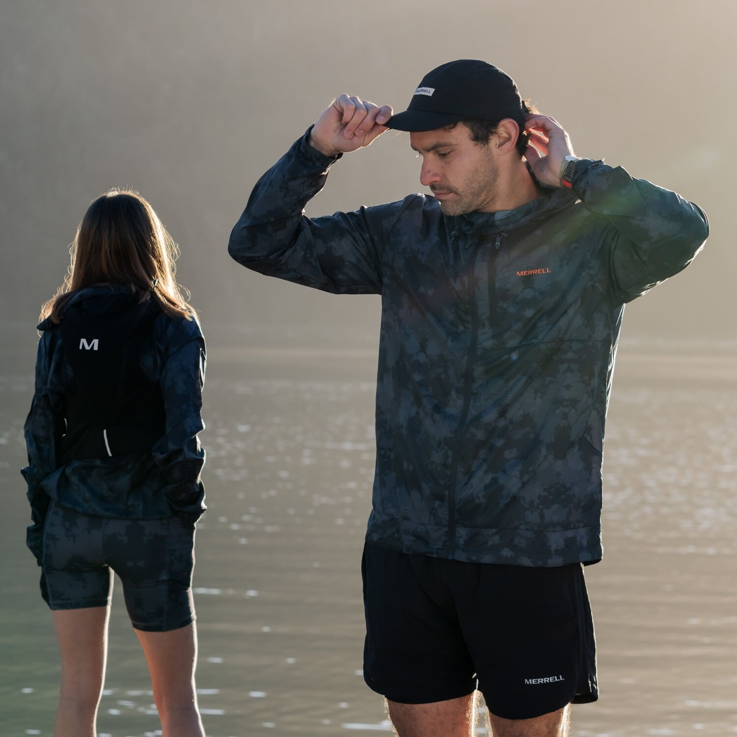 Cortaviento Hombre Trail Running Edición Skyfire Gris Merrell