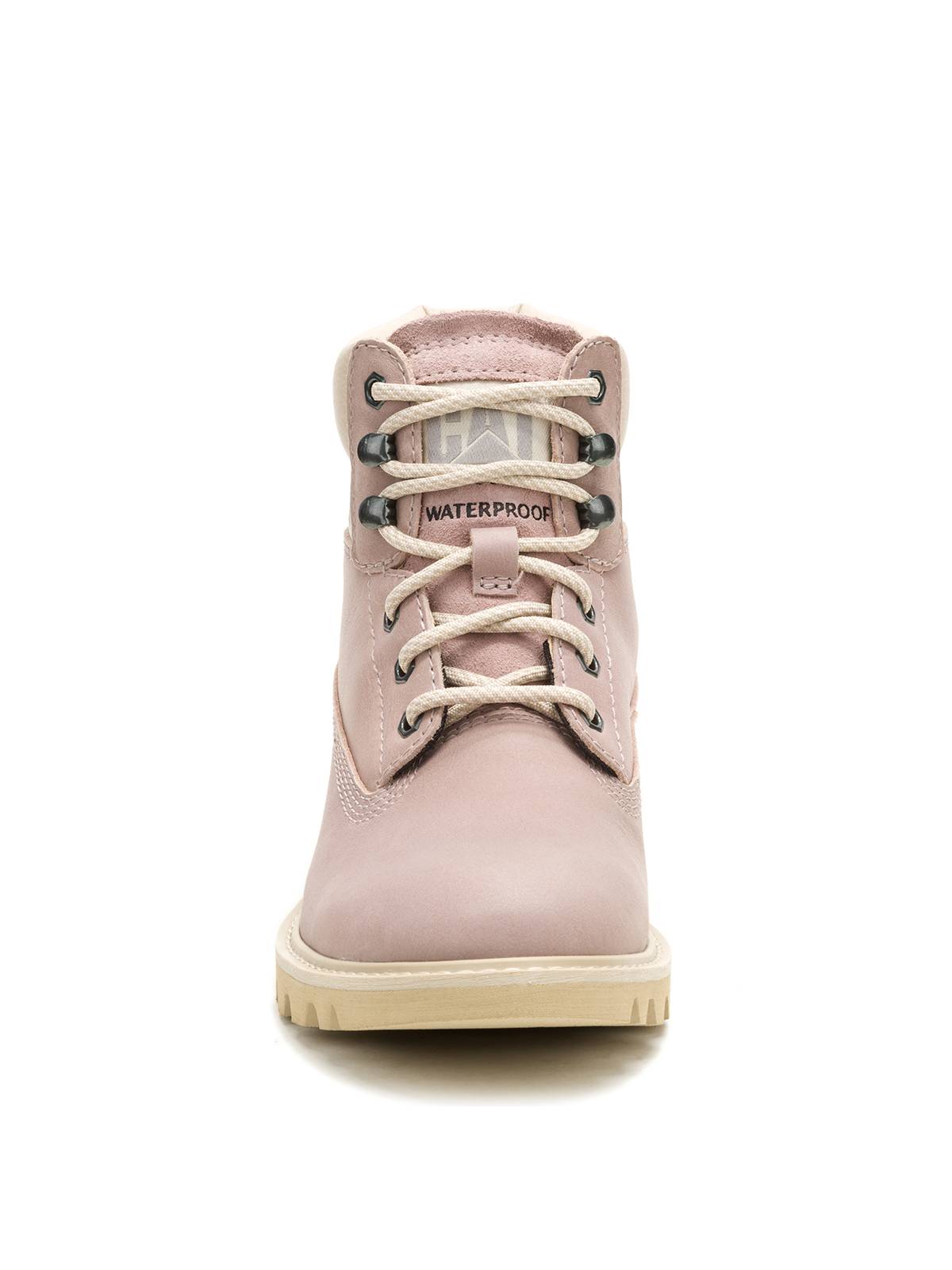 Botín Cuero Waterproof Mujer Colorado Palo Rosa Cat