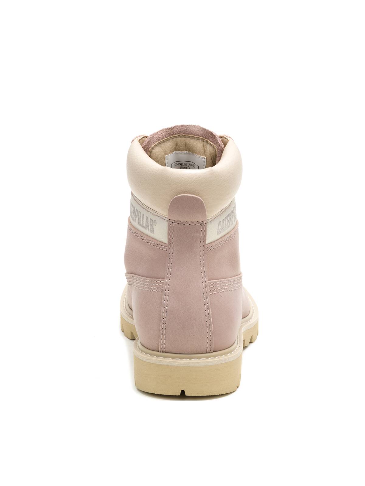 Botín Cuero Waterproof Mujer Colorado Palo Rosa Cat