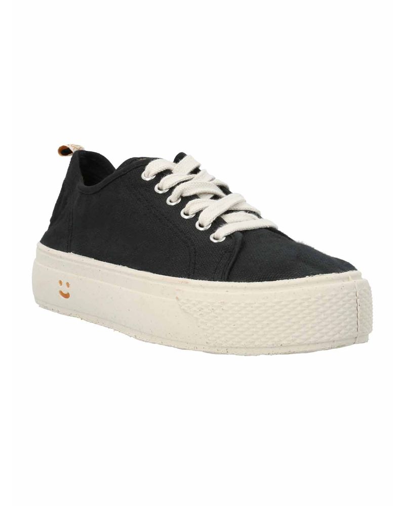 Zapatilla-Algodon-Organico-Mujer-Napoles-Negro-Rockford